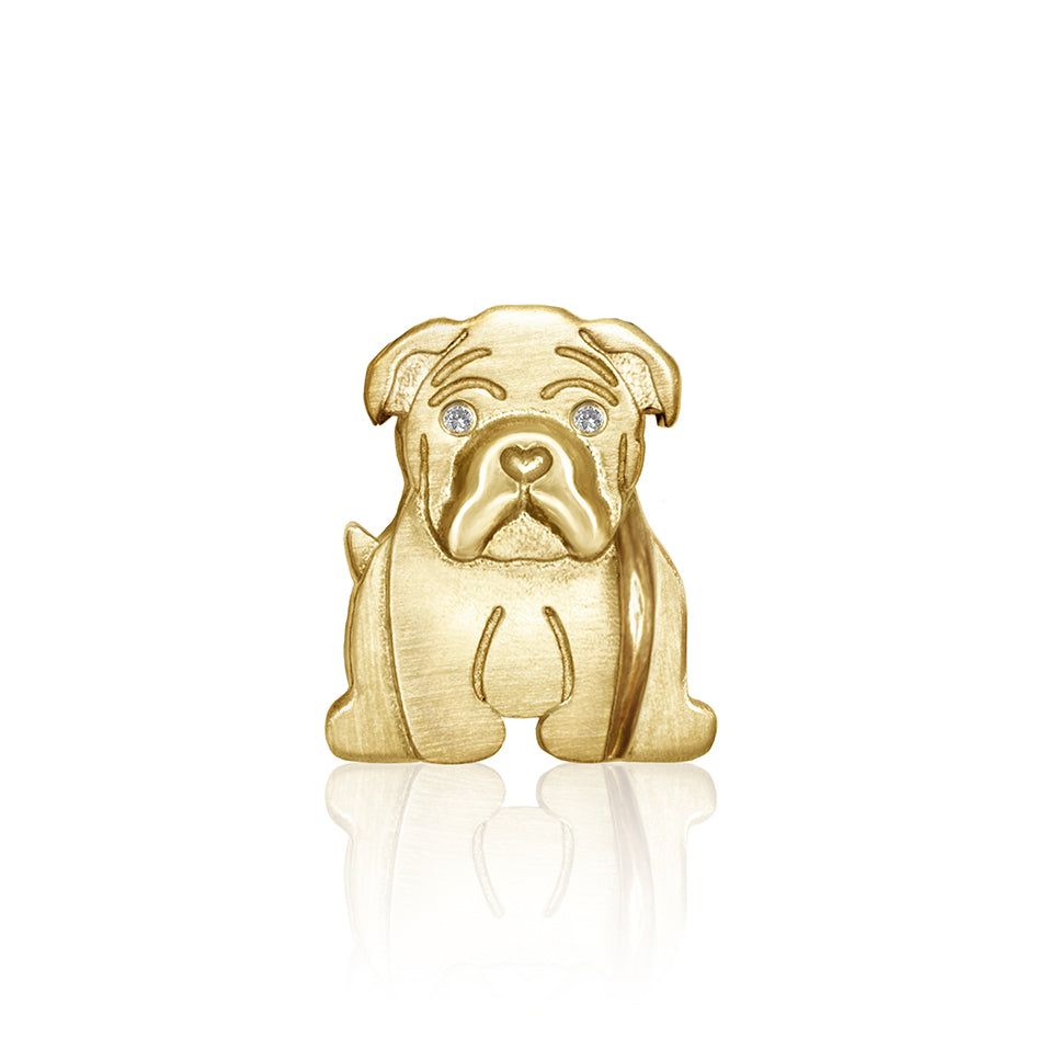 Alex Woo Pet Bulldog Charm Necklace