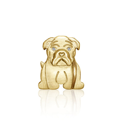 Alex Woo Pet Bulldog Charm Necklace