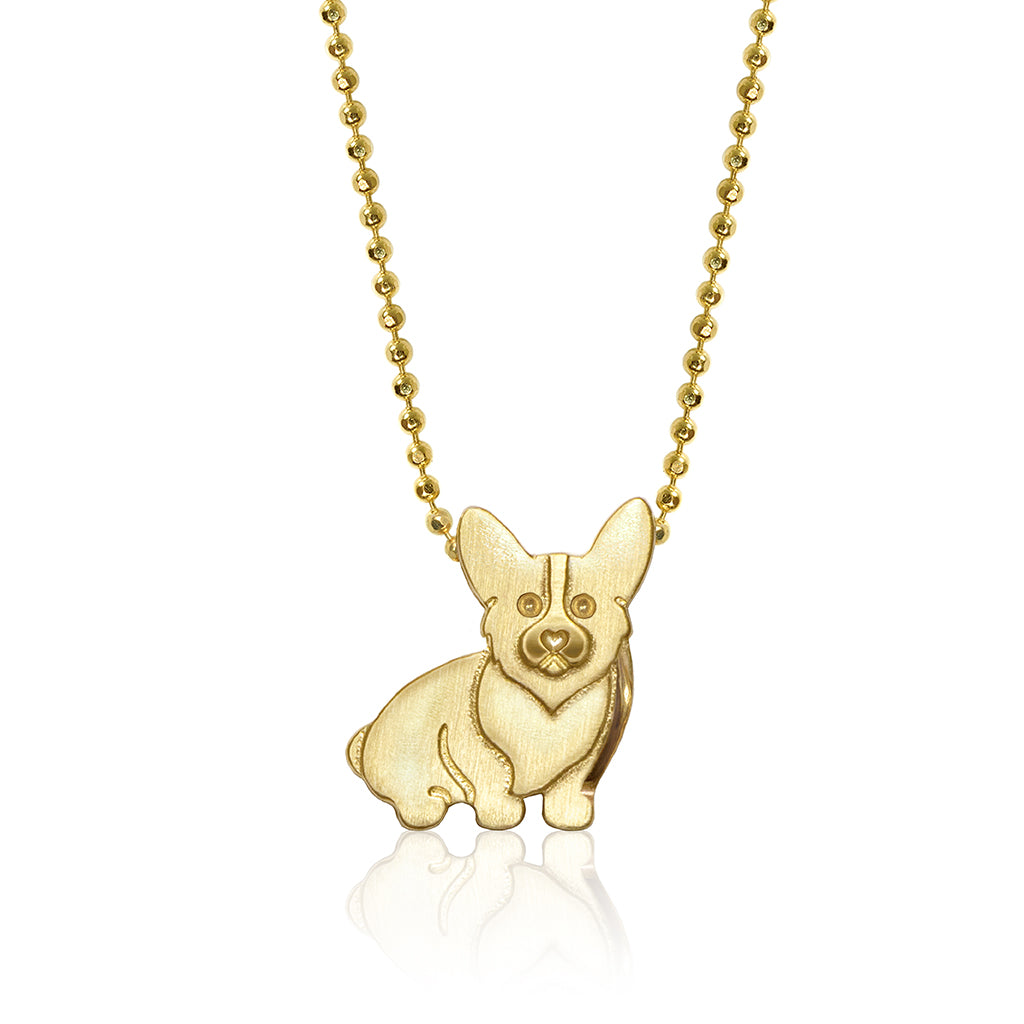 Alex Woo Pet Corgi Charm Necklace