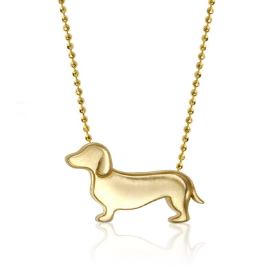 Alex Woo Pet Dachshund Charm Necklace