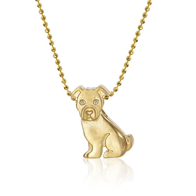 Alex Woo Pet Pit Bull Charm Necklace