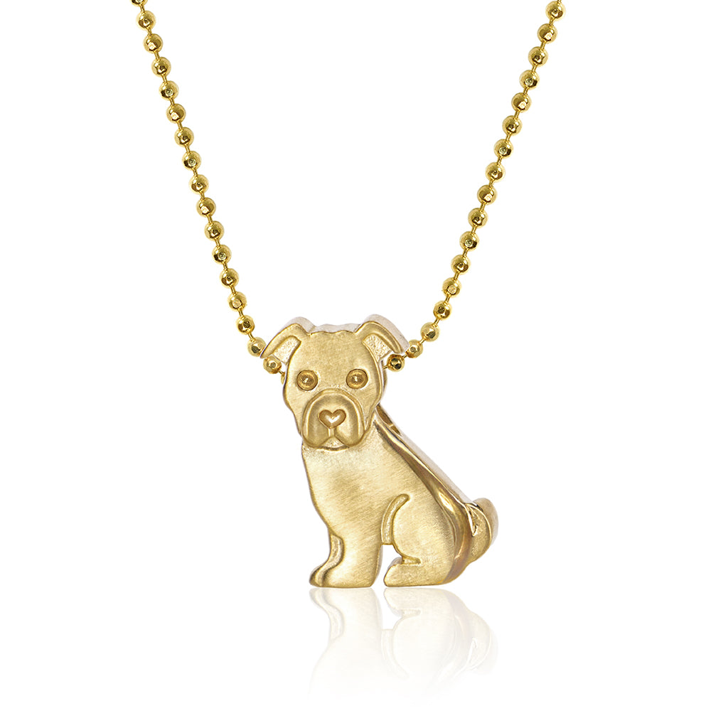 Alex Woo Pet Pit Bull Charm Necklace