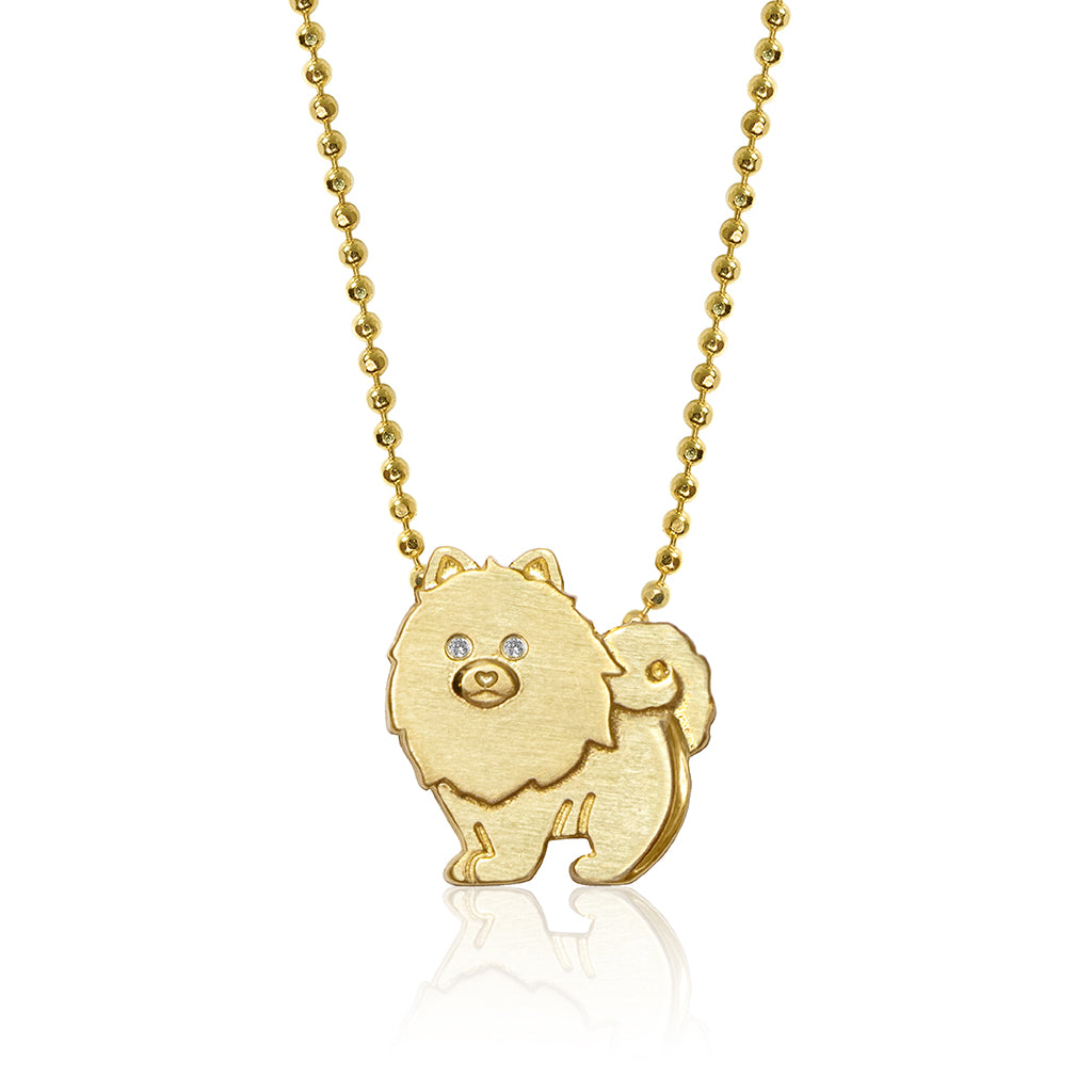 Alex Woo Pet Pomeranian Charm Necklace
