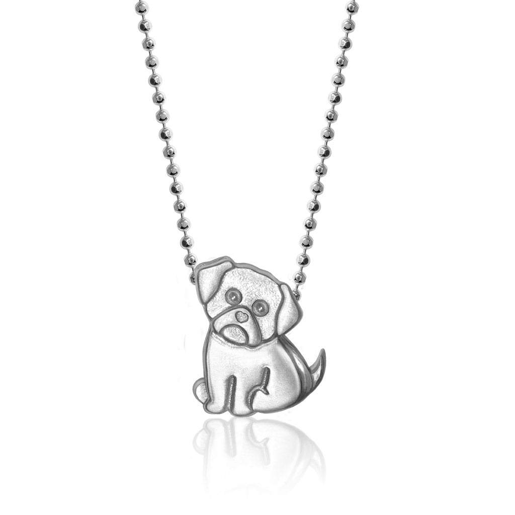 Alex Woo Pet Pug Charm Necklace