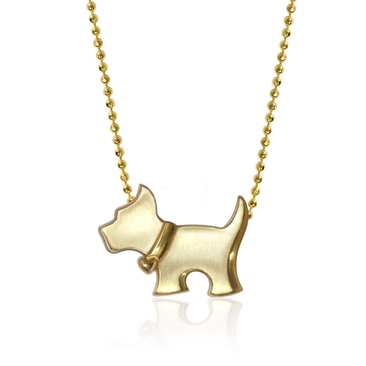 Alex Woo Pet Scottie Charm Necklace