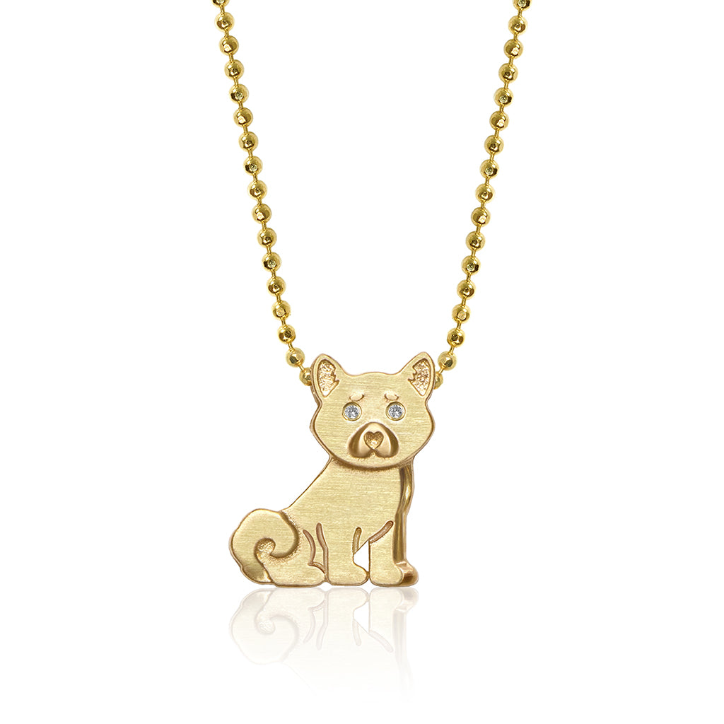 Alex Woo Pet Shiba Inu Charm Necklace