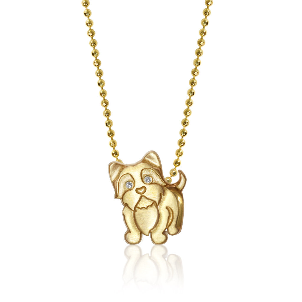 Alex Woo Pet Yorkie Charm Necklace