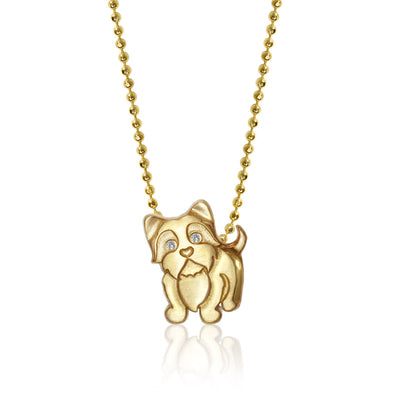 Alex Woo Pet Yorkie Charm Necklace