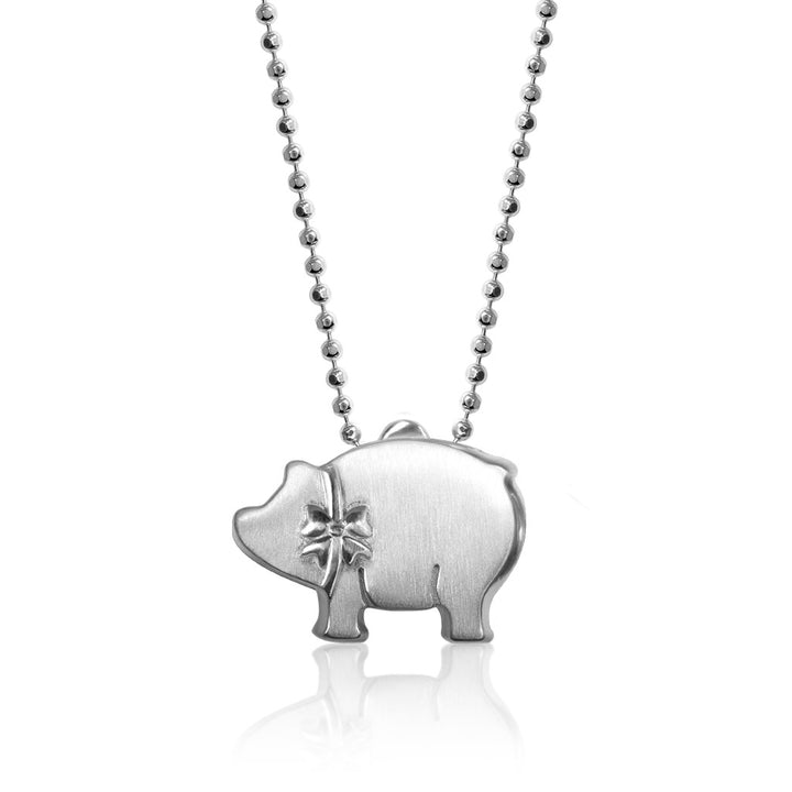 Alex Woo Baby Girl Piggy Bank Charm Necklace