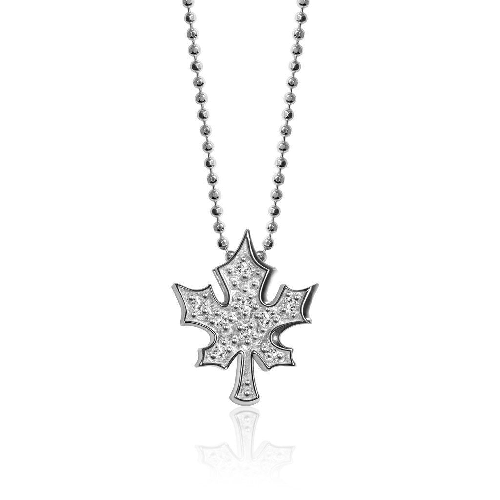 Alex Woo Cities Maple Leaf Charm Necklace