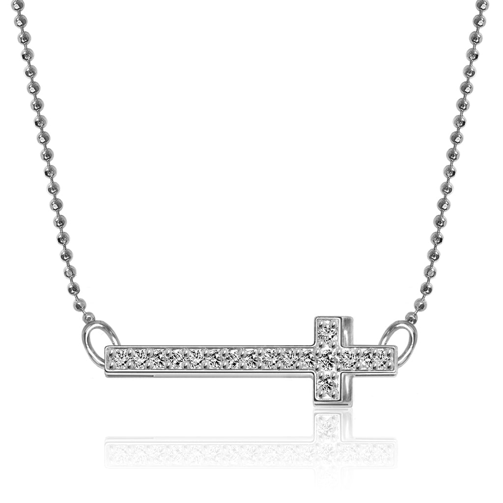 Alex Woo Elements Cross Charm Necklace