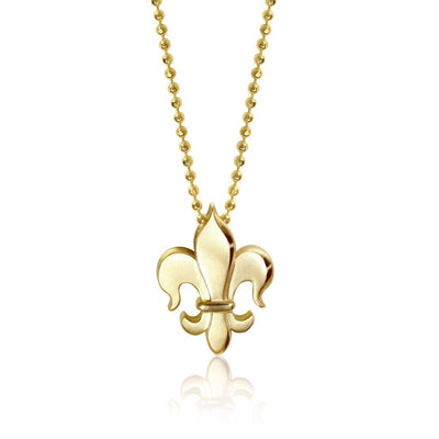 Alex Woo Faith Fleur de Lis Charm Necklace