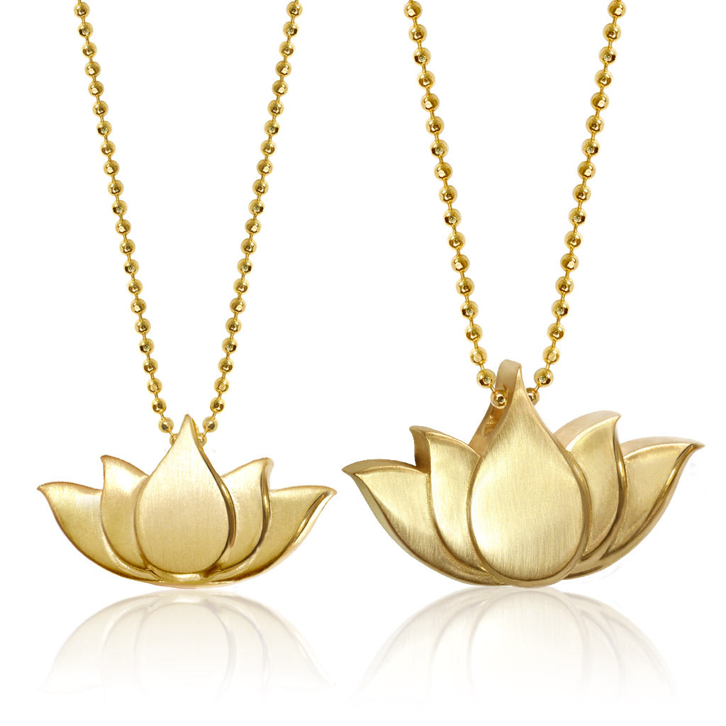 Alex Woo Faith Lotus Blossom Charm Necklace