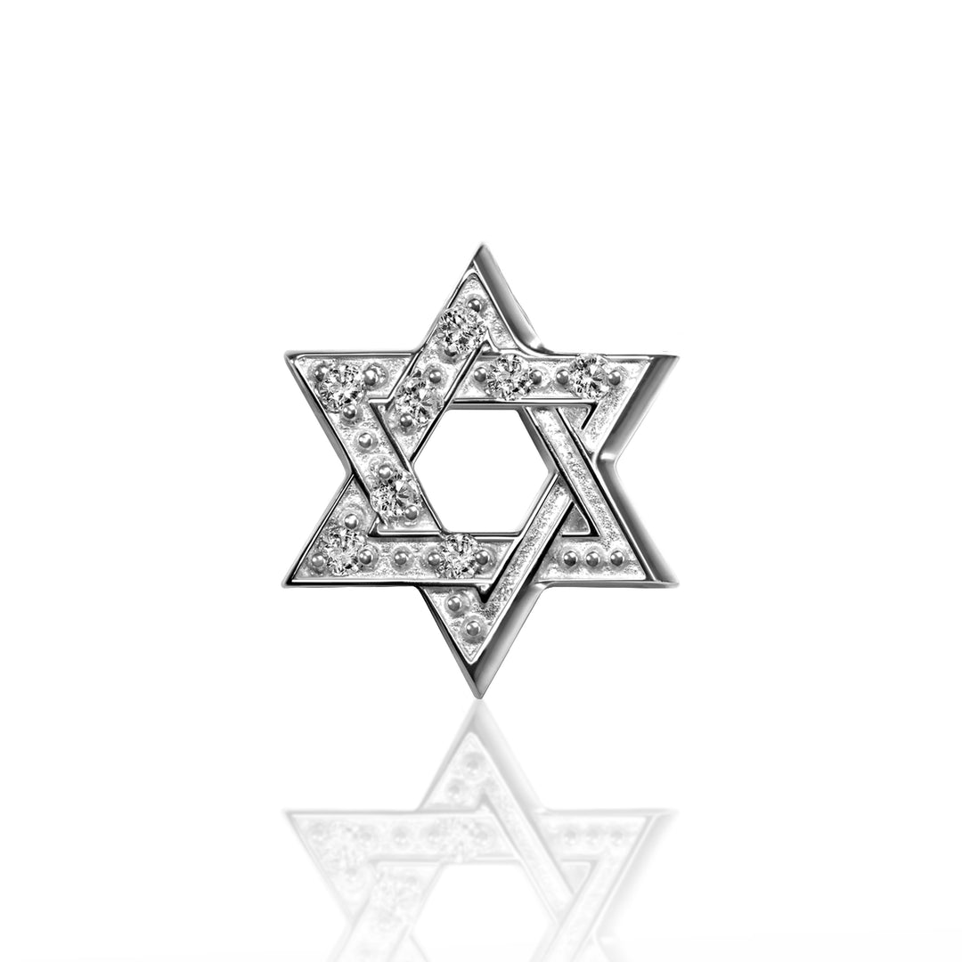 Alex Woo Faith Star of David Charm Necklace