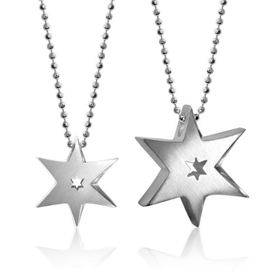 Alex Woo Faith Sunburst Star Charm Necklace