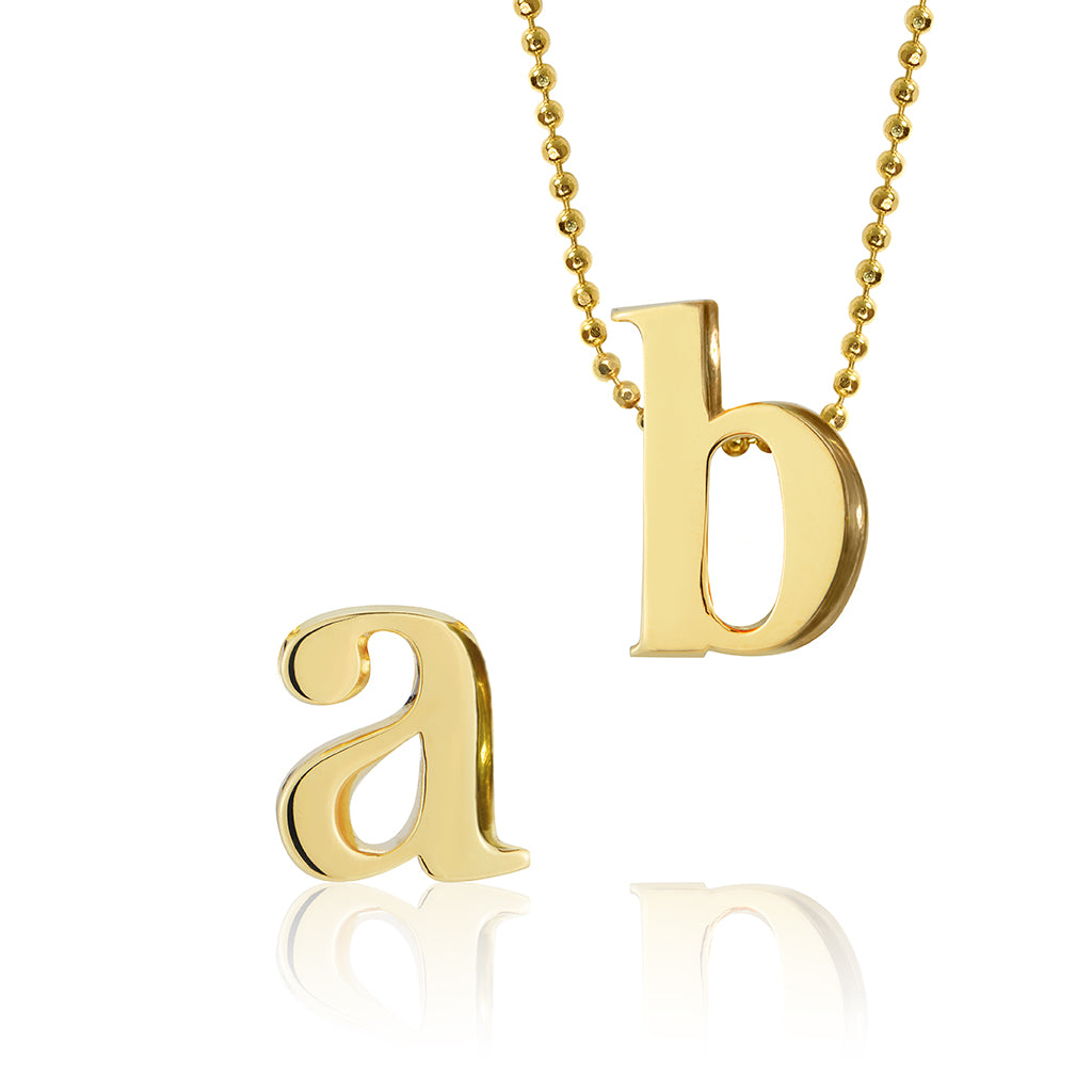  Oyalma A-Z Alphabet Initial Padlock Necklaces For