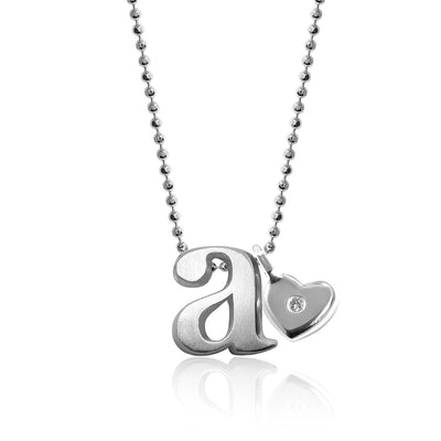 Sterling Silver Little Letter with Mini Additions™ Heart