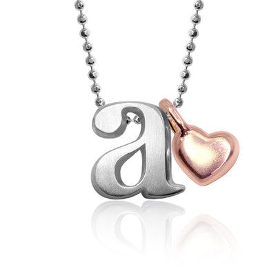 Sterling Silver Little Letter with Mini Additions™ Heart