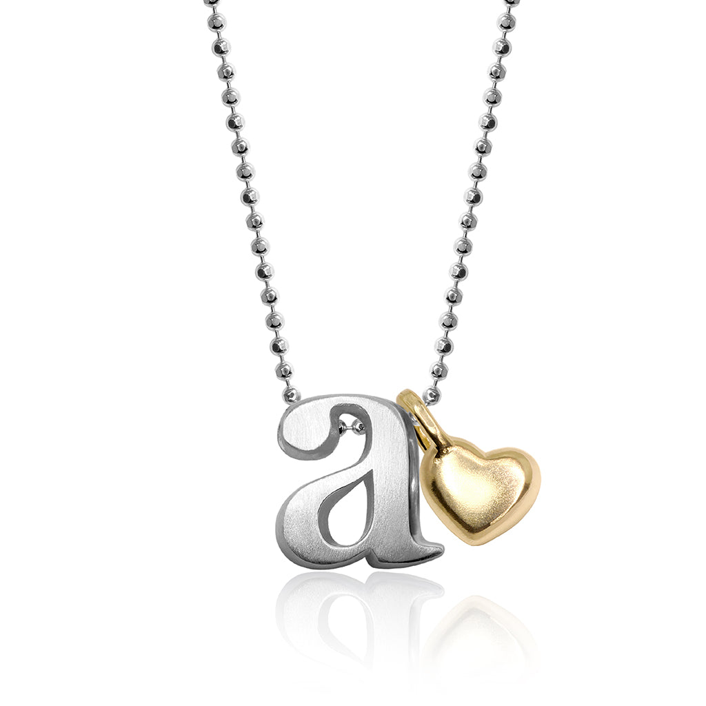 Alex Woo Little Letter with Mini Additions™ Heart Charm Necklace