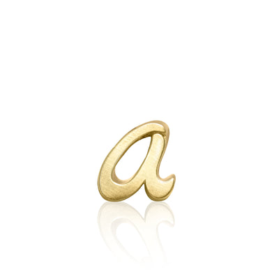 Alex Woo Autograph Letter a Scripted Initial Charm Necklace