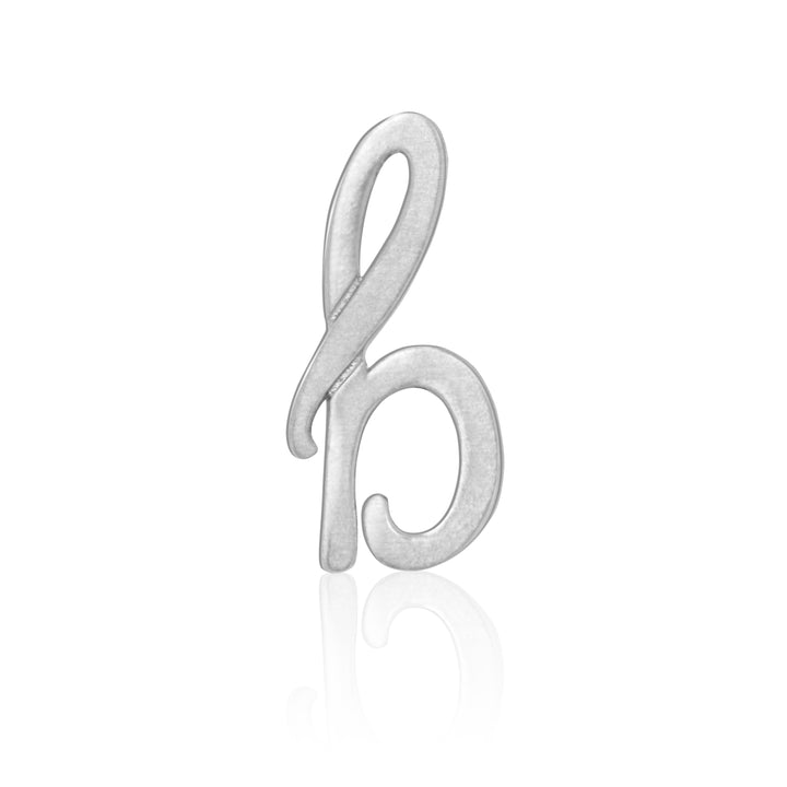 Alex Woo Autograph Letter b Scripted Initial Charm Necklace