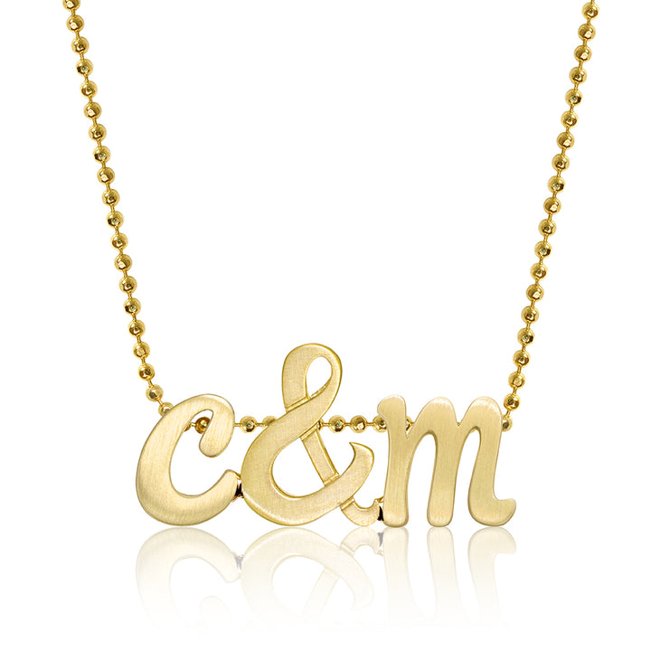 Alex Woo Custom Triple Autograph Letters Charm Little Icons™
