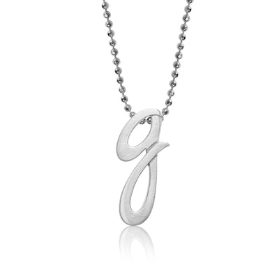 Alex Woo Autograph Letter g Scripted Initial Charm Necklace