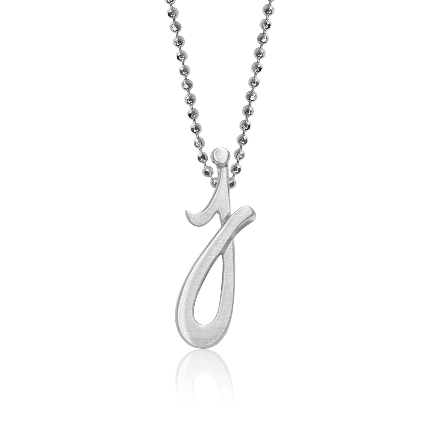 Alex Woo Autograph Letter j Charm Necklace