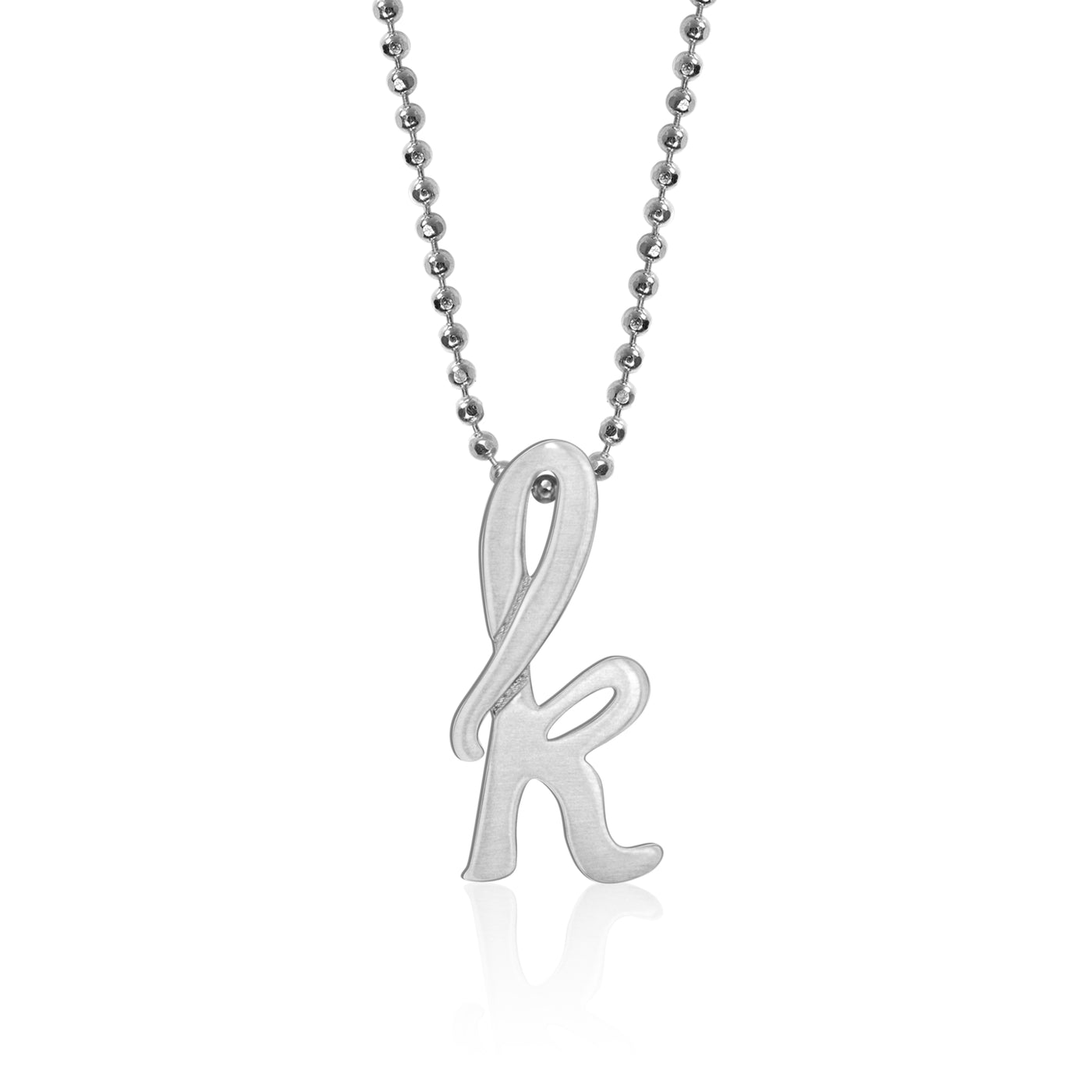 Alex Woo Autograph Letter k Charm Necklace