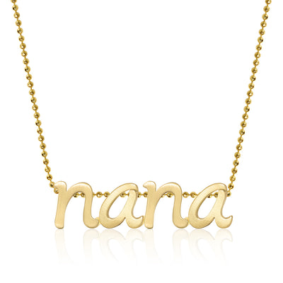 Alex Woo Autograph Letters Nana Charm Necklace