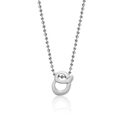 Alex Woo Autograph Letter o Scripted Initial Charm Necklace