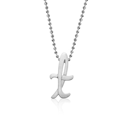 Alex Woo Autograph Letter t Scripted Initial Charm Necklace