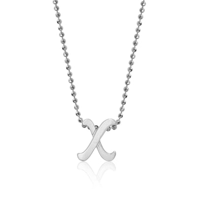 Alex Woo Autograph Letter x Scripted Initial Charm Necklace