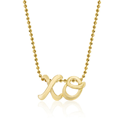 Alex Woo Autograph Letters XO Charm Necklace