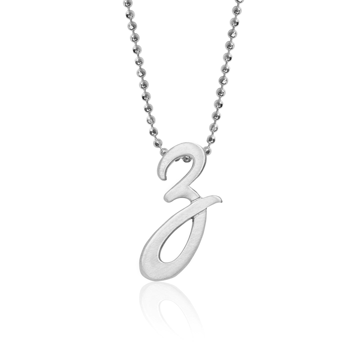 Alex Woo Autograph Letter z Scripted Initial Charm Necklace