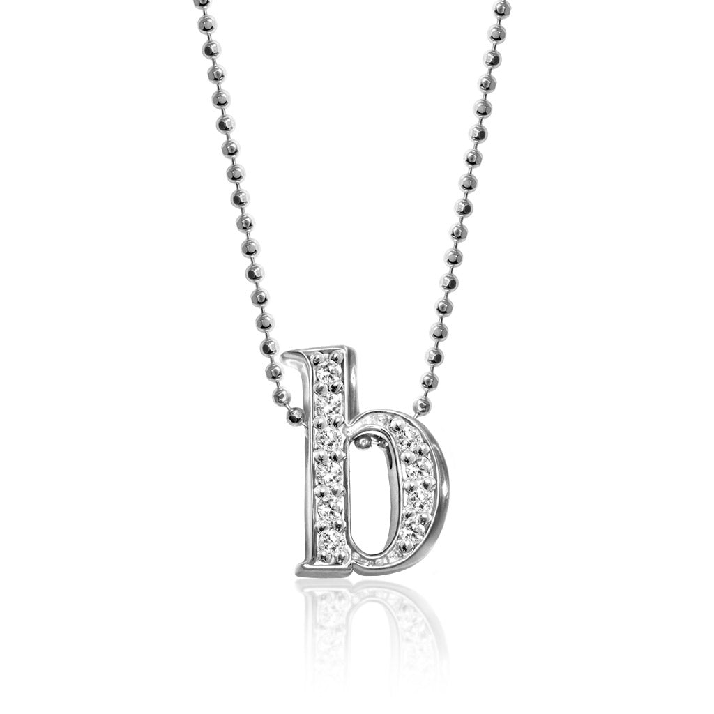 Alex Woo letter B Initial Charm Necklace