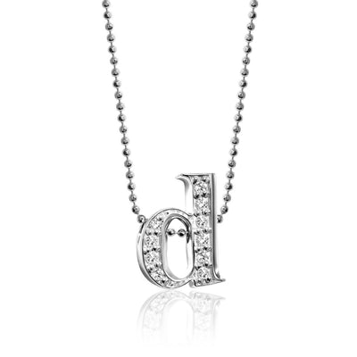 Alex Woo Letter D Initial Charm Necklace