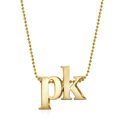 Alex Woo Custom Double Letters Little Icons™ Charm Necklace