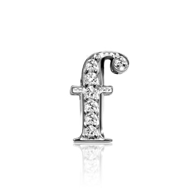 Alex Woo Letter F Initial Charm Necklace