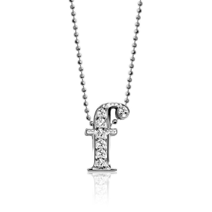 Alex Woo Letter F Initial Charm Necklace