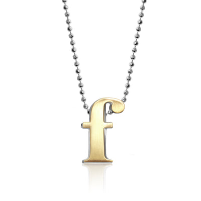 Alex Woo Letter F Initial Charm Necklace