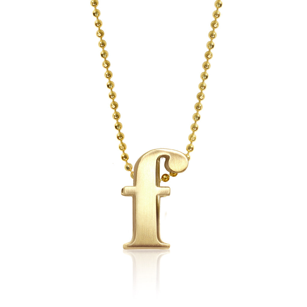 Alex Woo Letter F Initial Charm Necklace