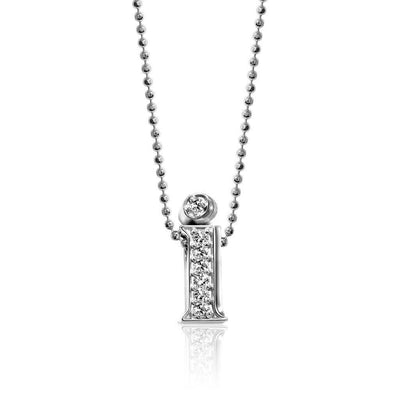 Alex Woo Letter I Initial Charm Necklace
