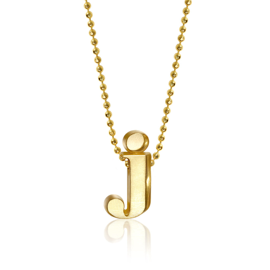 Alex Woo Letter J Initial Charm Necklace