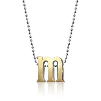 Alex Woo Letter M Initial Charm Necklace