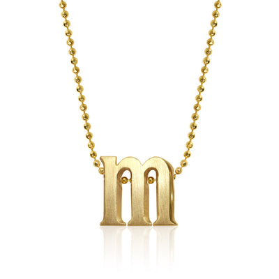 Alex Woo Letter M Initial Charm Necklace