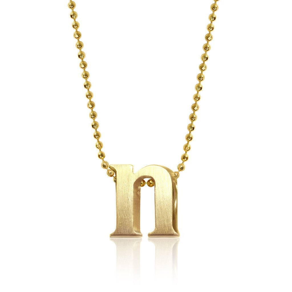 Alex Woo Letter N Initial Charm Necklace