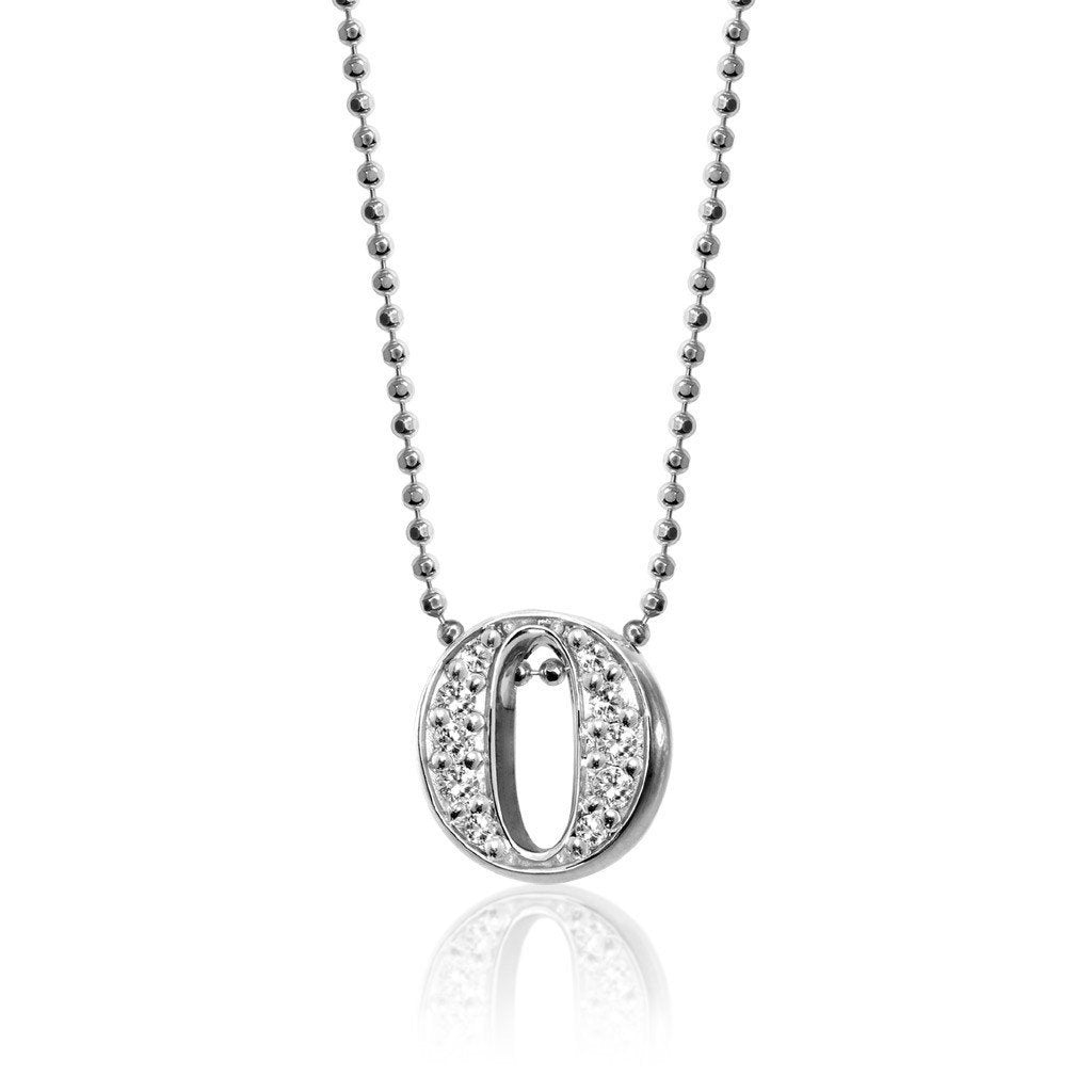 Alex Woo Letter O Initial Charm Necklace