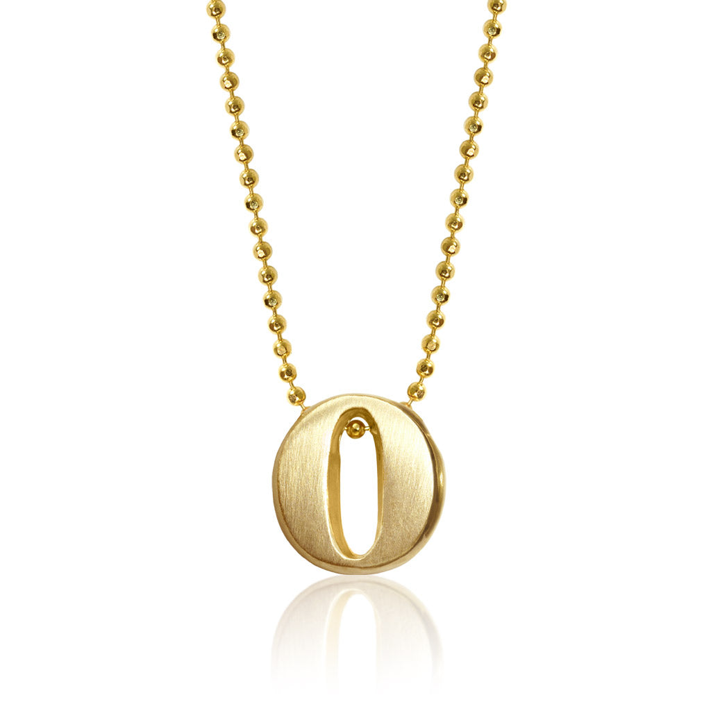 Alex Woo Letter O Initial Charm Necklace