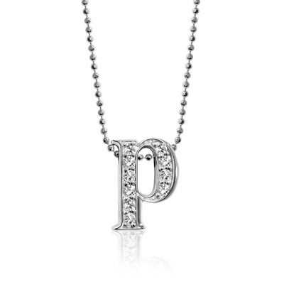 Alex Woo Letter P Initial Charm Necklace